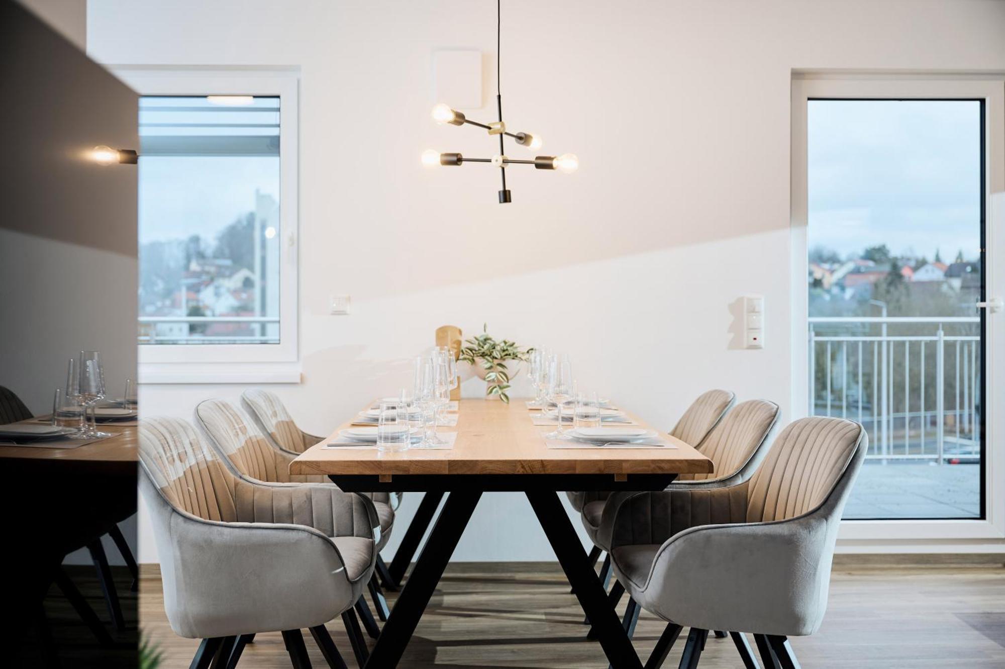 Moderne Apartments Mit Highspeed-Wlan Und Gratis-Tiefgarage Ihr Perfekter Rueckzugsort Nahe Dem Zentrum Und Der Therme I Barrierearm Μπαντ Κίσινγκεν Εξωτερικό φωτογραφία