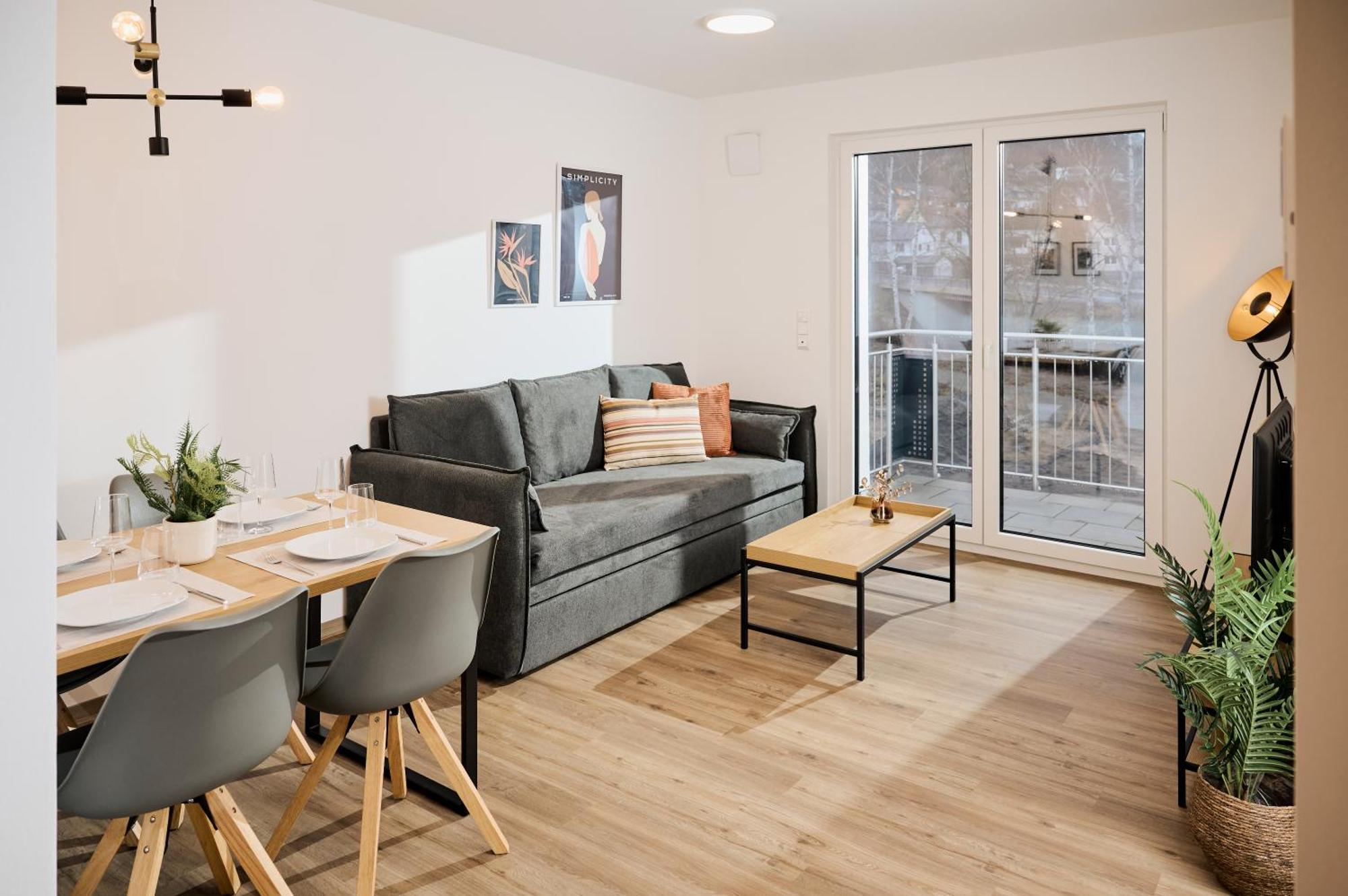 Moderne Apartments Mit Highspeed-Wlan Und Gratis-Tiefgarage Ihr Perfekter Rueckzugsort Nahe Dem Zentrum Und Der Therme I Barrierearm Μπαντ Κίσινγκεν Εξωτερικό φωτογραφία